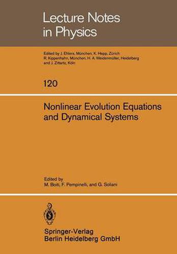 Cover image for Nonlinear Evolution Equations and Dynamical Systems: Proceedings of the Meeting Held at the University of Lecce June 20-23, 1979