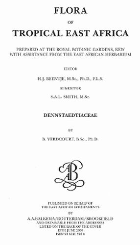 Cover image for Flora of Tropical East Africa - Dennstaetiacea (2000)