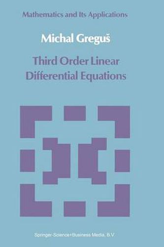 Cover image for Third Order Linear Differential Equations