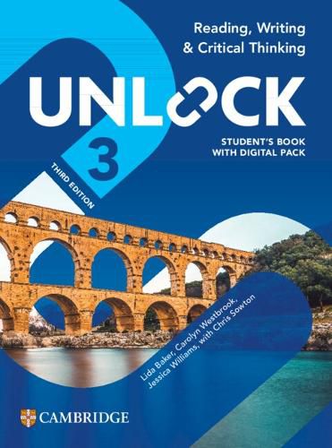 Cover image for Unlock Level 3 Reading, Writing and Critical Thinking Student's Book with Digital Pack