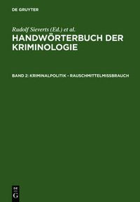 Cover image for Kriminalpolitik - Rauschmittelmissbrauch