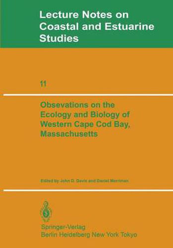 Cover image for Observations on the Ecology and Biology of Western Cape Cod Bay, Massachusetts