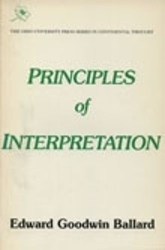 Cover image for Principles of Interpretation