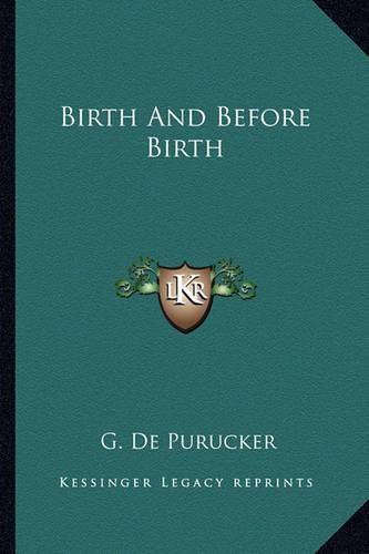 Cover image for Birth and Before Birth