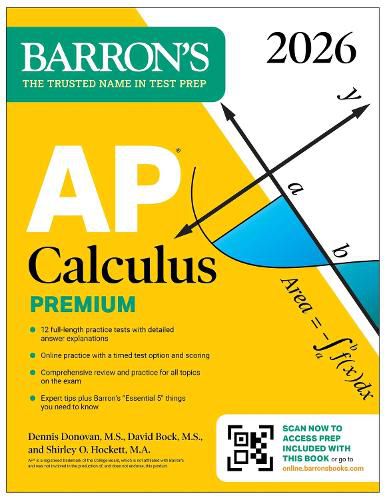 Cover image for AP Calculus Premium, 2026: Prep Book with 12 Practice Tests + Comprehensive Review + Online Practice