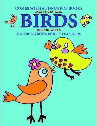 Cover image for Coloring Book for 4-5 Year Olds (Birds)