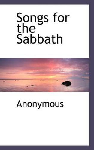 Cover image for Songs for the Sabbath