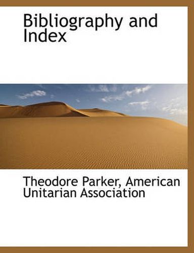 Cover image for Bibliography and Index