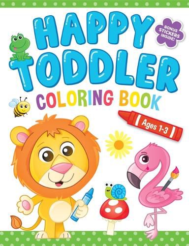 Cover image for Happy Toddler Coloring Book