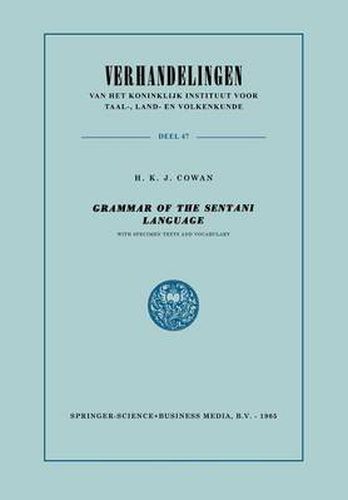 Cover image for Grammar of the Sentani Language