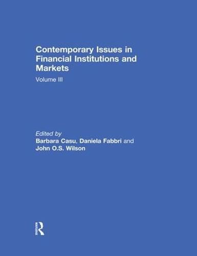 Cover image for Contemporary Issues in Financial Institutions and Markets: Volume 3