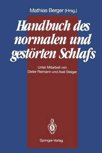 Cover image for Handbuch des normalen und gestoerten Schlafs