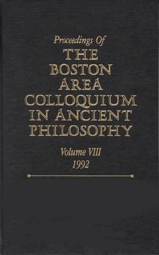 Cover image for Proceedings of the Boston Area Colloquium in Ancient Philosophy