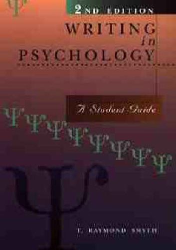 Cover image for Writing in Psychology: A Student Guide