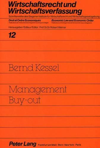 Cover image for Management Buy-Out: Grundlagen Und Probleme