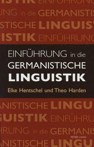 Cover image for Einfuehrung in die Germanistische Linguistik