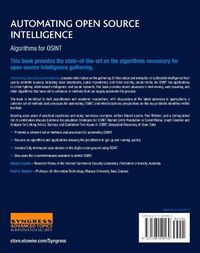 Cover image for Automating Open Source Intelligence: Algorithms for OSINT