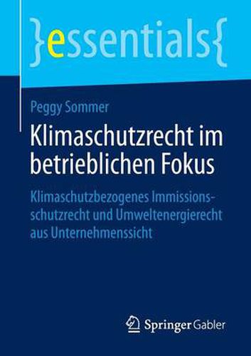 Cover image for Klimaschutzrecht im betrieblichen Fokus: Klimaschutzbezogenes Immissionsschutzrecht und Umweltenergierecht aus Unternehmenssicht