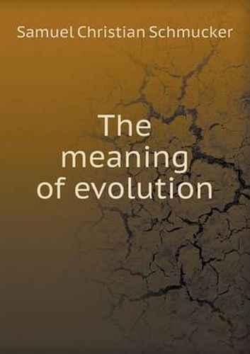 Cover image for The meaning of evolution