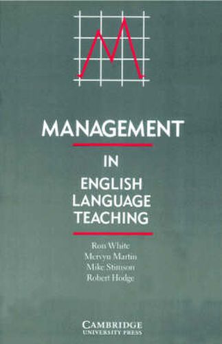 Cover image for Management in English Language Teaching