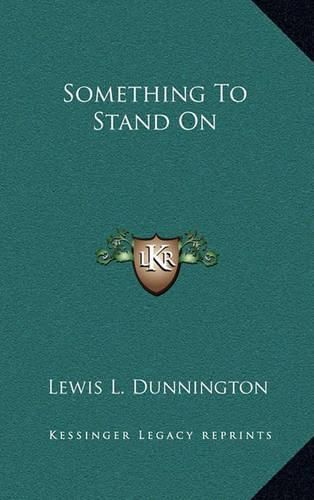 Cover image for Something to Stand on