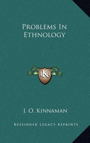 Cover image for Problems in Ethnology