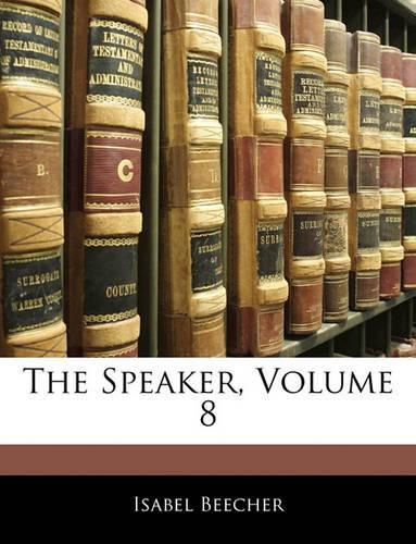 Cover image for The Speaker, Volume 8