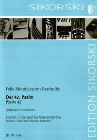 Cover image for Psalm 42: Soprano, Choir, Chamber Ensemble Score