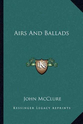 Cover image for Airs and Ballads