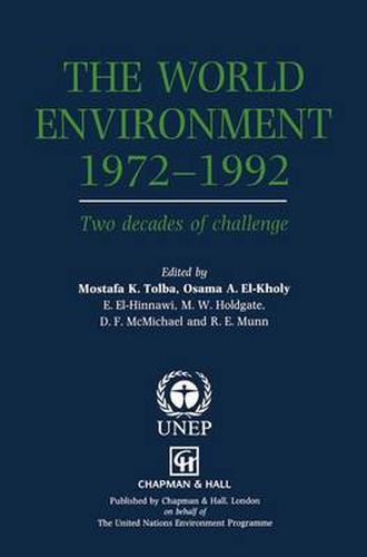 Cover image for The World Environment 1972-1992: Two decades of challenge
