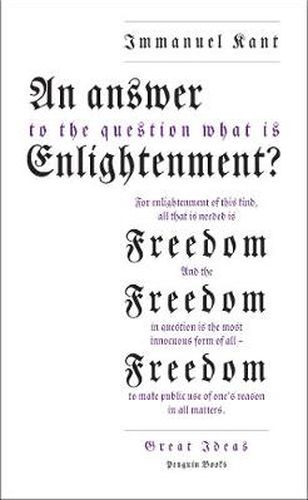 An Answer to the Question: 'What is Enlightenment?