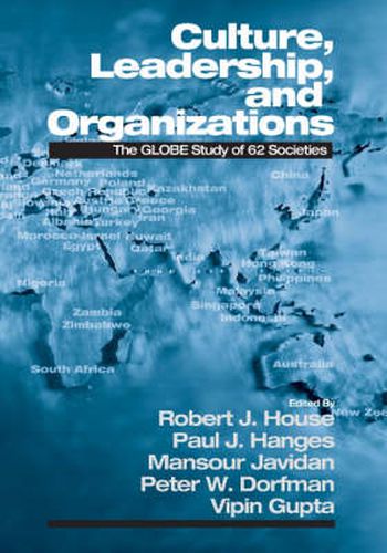 Cover image for Culture, Leadership, and Organizations: The GLOBE Study of 62 Societies