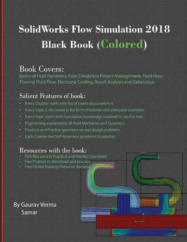 Cover image for SolidWorks Flow Simulation 2018 Black Book (Colored)