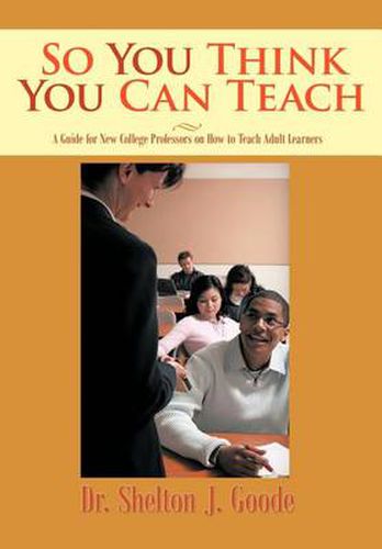 Cover image for So You Think You Can Teach