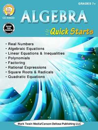 Cover image for Algebra Quick Starts, Grades 7 - 12