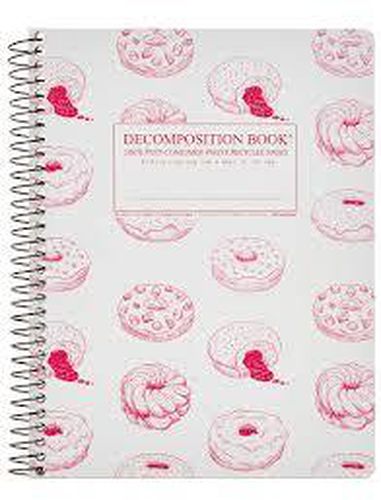 Cover image for Donut Time Large Spiral Ruled Decomposition Notebook