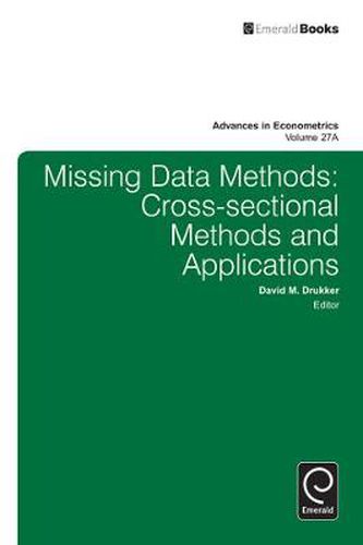 Cover image for Missing Data Methods: Cross-Sectional Methods and Applications