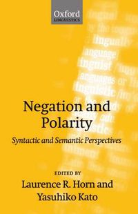 Cover image for Negation and Polarity: Syntactic and Semantic Perspectives