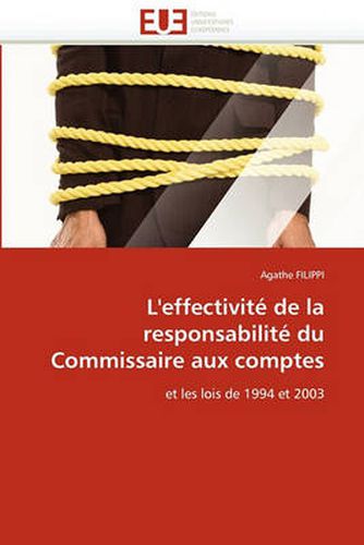 Cover image for L'Effectivite de La Responsabilite Du Commissaire Aux Comptes