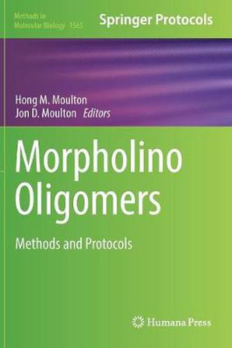 Cover image for Morpholino Oligomers: Methods and Protocols