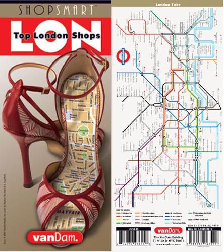 Cover image for Shopsmart London Map by Vandam: Top London Shops