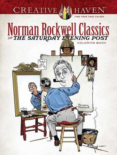 Cover image for Creative Haven Norman Rockwell's Saturday Evening Post Classics Coloring Book