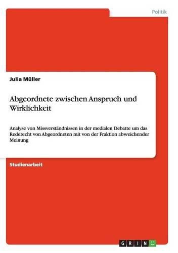 Abgeordnete Zwischen Anspruch Und Wirklichkeit