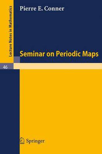 Cover image for Seminar on Periodic Maps