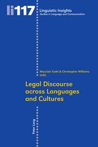 Cover image for Legal Discourse across Languages and Cultures