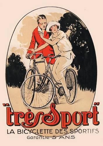 Carnet Blanc, Affiche  Tres Sport  Bicyclette