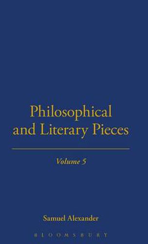 Cover image for Philosophical And Literary Pieces