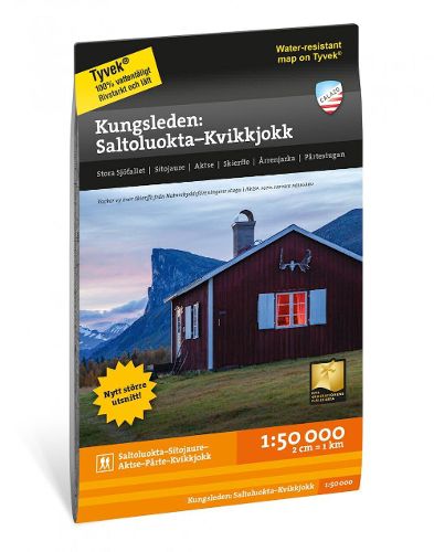 Cover image for Kungsleden: Saltaluokta - Kvikkjokk Hiking Map