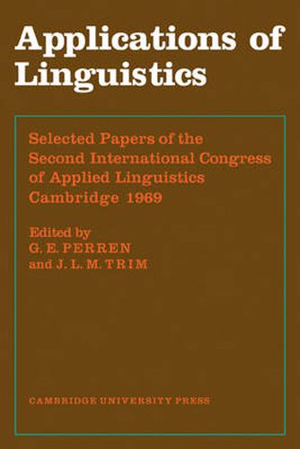 Cover image for Applications of Linguistics