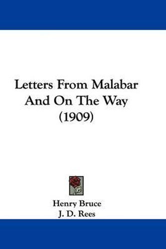 Cover image for Letters from Malabar and on the Way (1909)